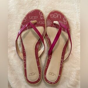 UGG Women's Sandals with Pink Strap